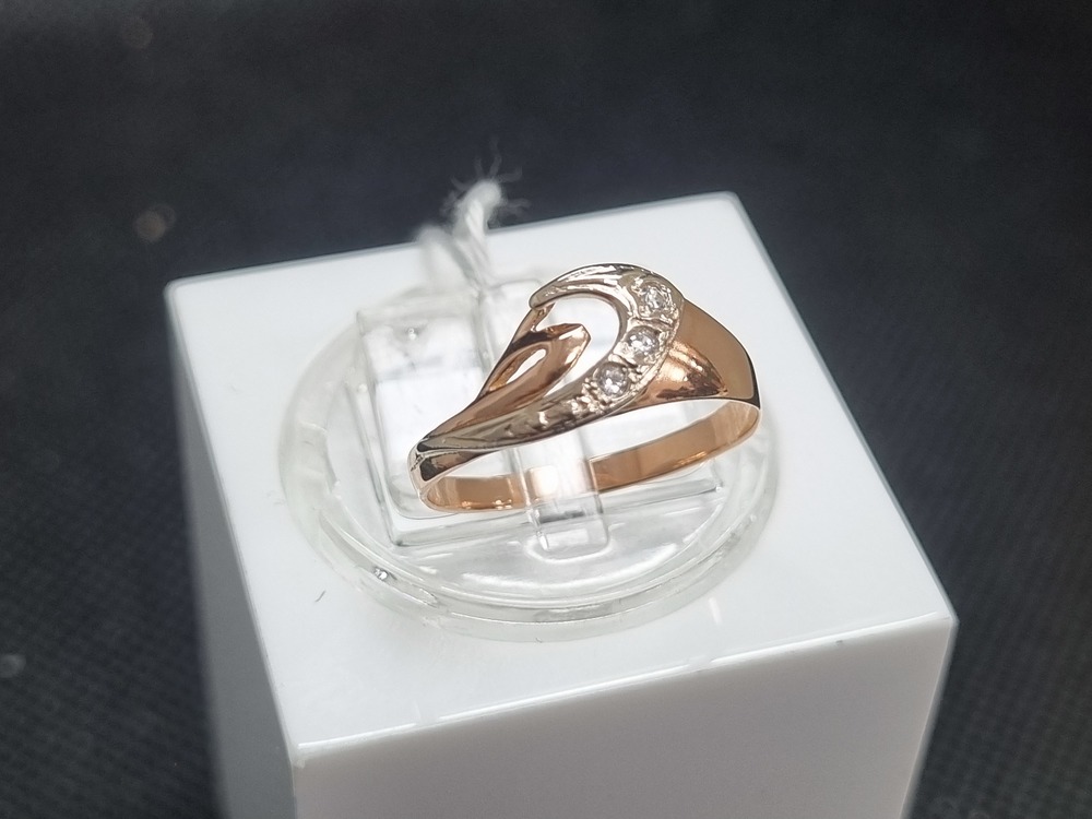 КОЛЬЦО С КАМНЯМИ (Au 585)