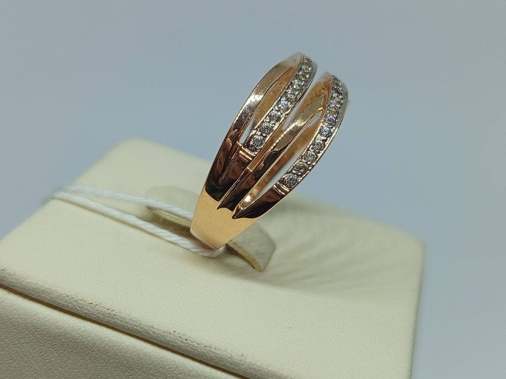КОЛКМИ585 КОЛЬЦО С КАМНЯМИ (Au 585)