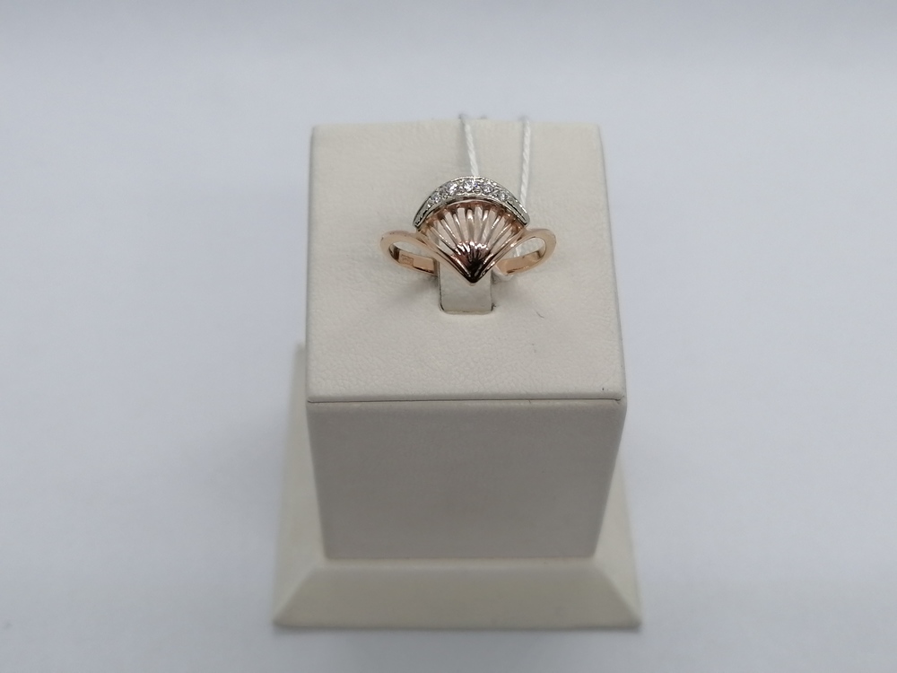 КОЛЬЦО С КАМНЯМИ (Au 585)