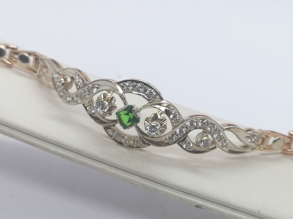 БРАСЛЕТ С КАМНЯМИ (Au 585)