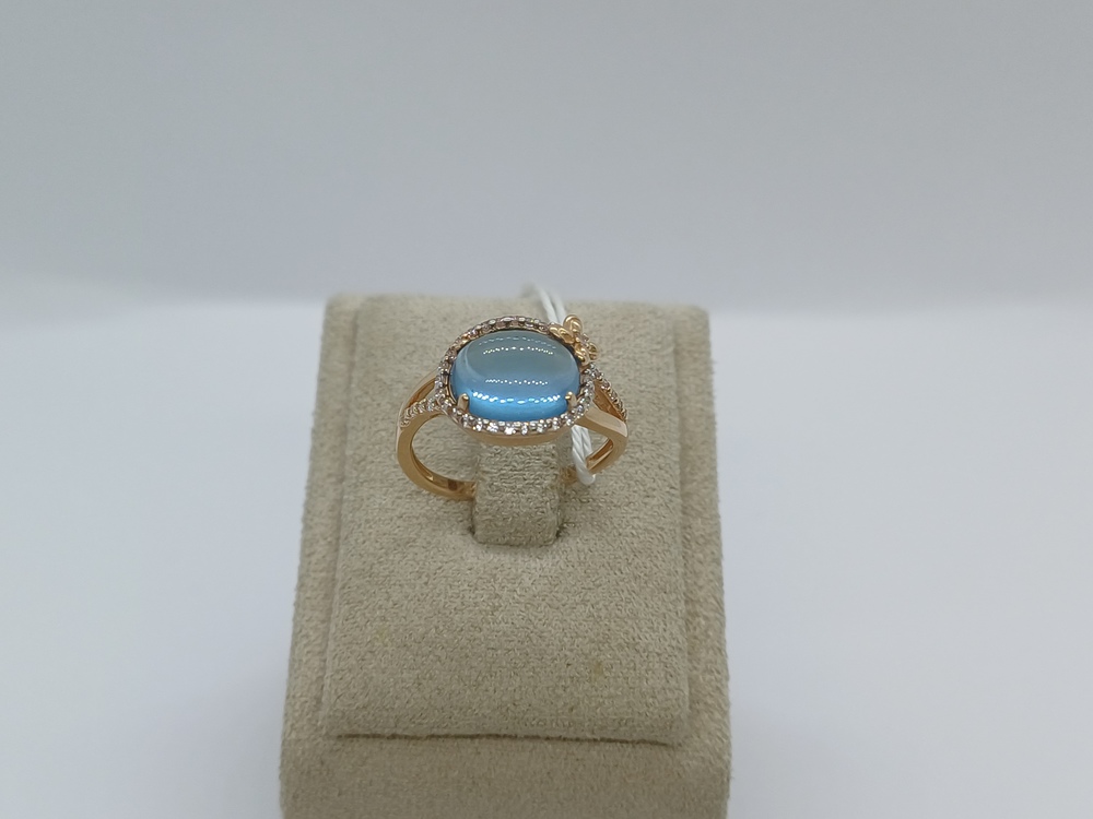 КОЛКМИ585 КОЛЬЦО С КАМНЯМИ (Au 585)