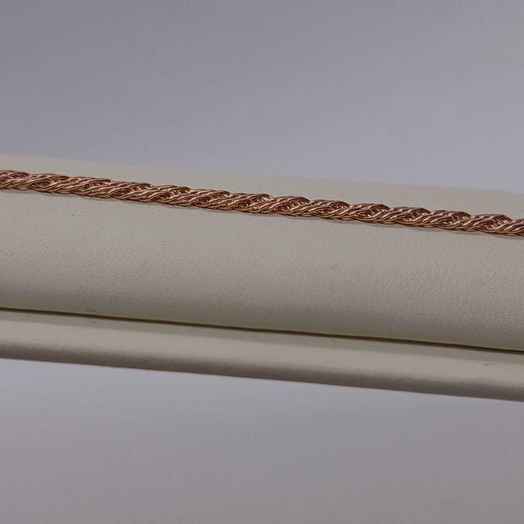 БРАСЛЕТ ПОЛНОВЕСНЫЙ Ромб двойной Au 585