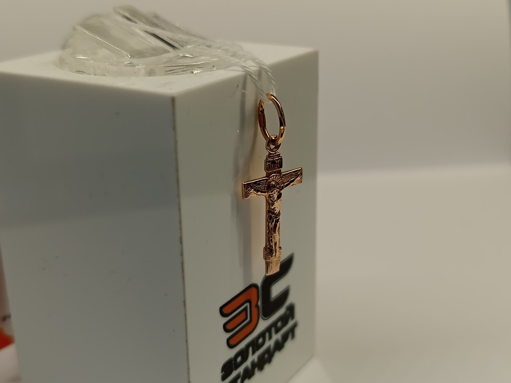 ПОДКБК585 ПОДВЕСКА КРЕСТ БЕЗ КАМНЯ (Au 585)