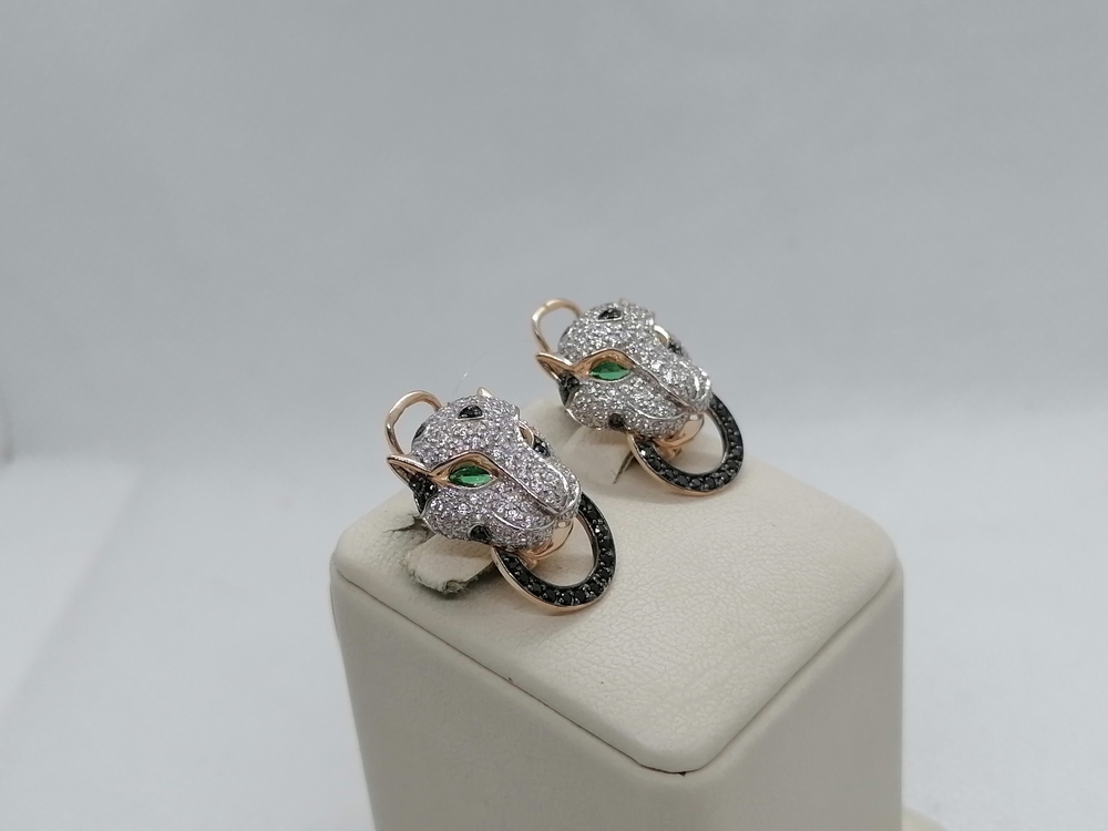 СЕРЬГИ С КАМНЯМИ (Au 585)