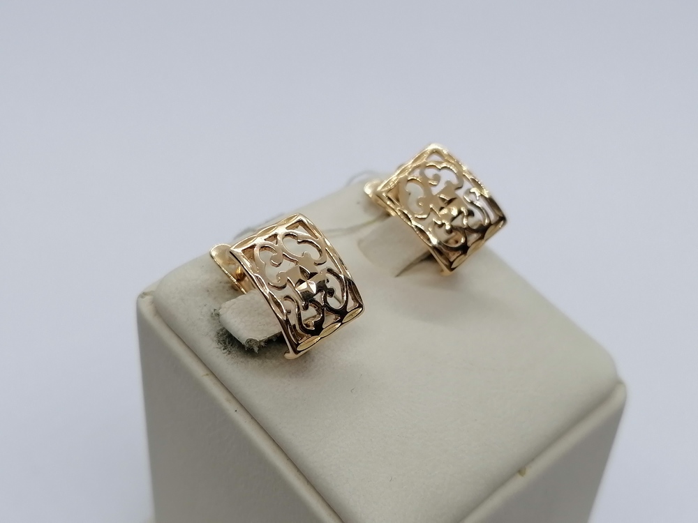 СЕРЬГИ БЕЗ КАМНЯ (Au 585)