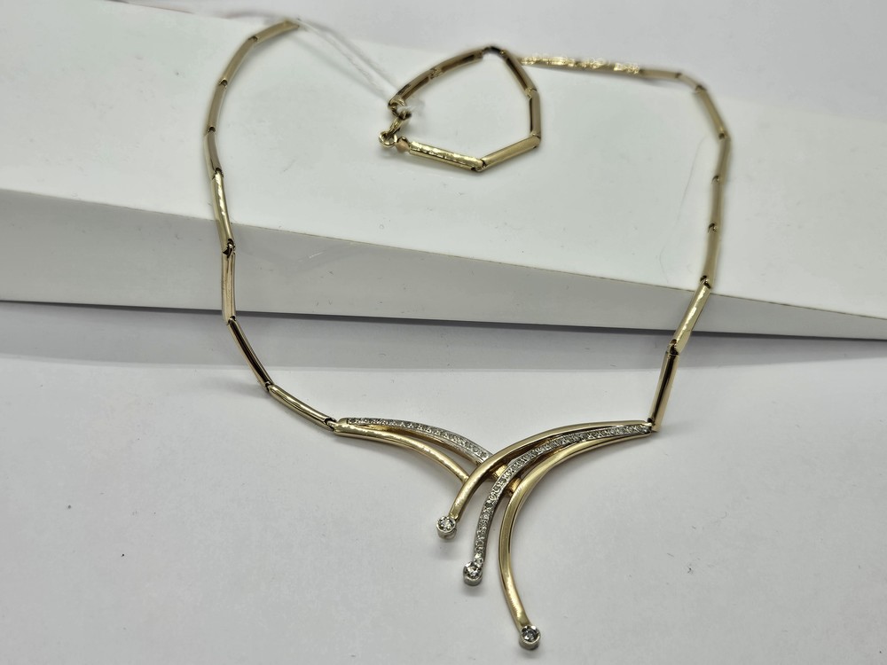 КОЛЬЕ БРИЛЛИАНТ Au 500