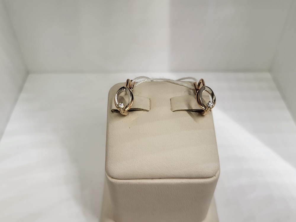 СЕРЬГИ С КАМНЕМ (Au 585)