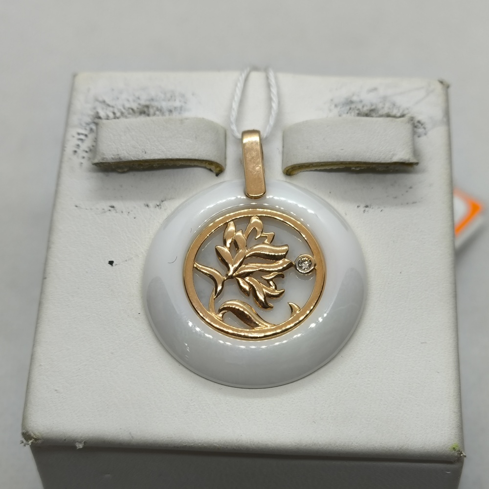 ПОДКМИ585 ПОДВЕСКА С КАМНЯМИ (Au 585)