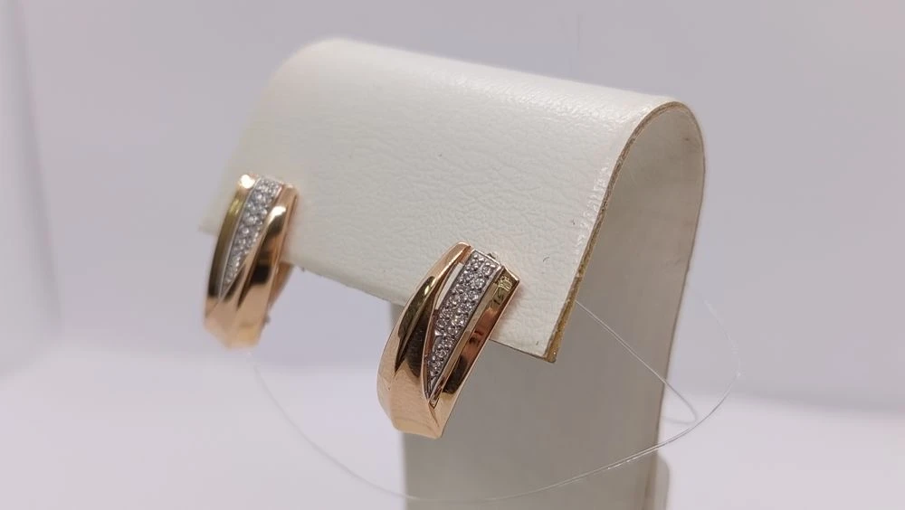 СЕРЬГИ С КАМНЯМИ (Au 585)