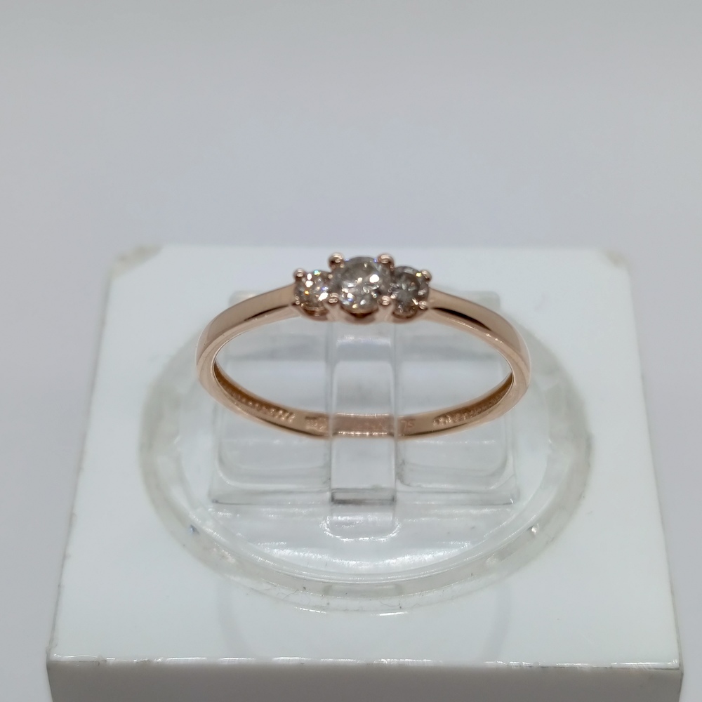 КОЛЬЦО БРИЛЛИАНТ Au 585