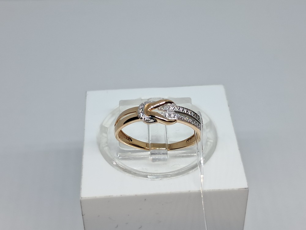 КОЛЬЦО С КАМНЯМИ (Au 585)