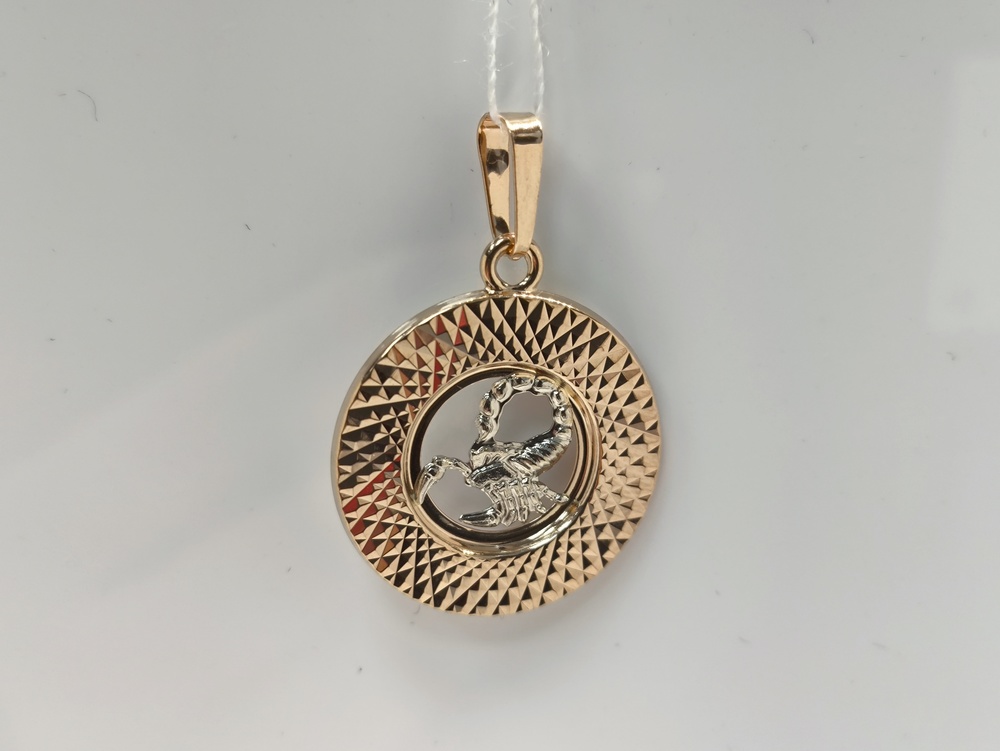 ПОДВЕСКА ЗНАК ЗОДИАКА СКОРПИОН (Au 585)