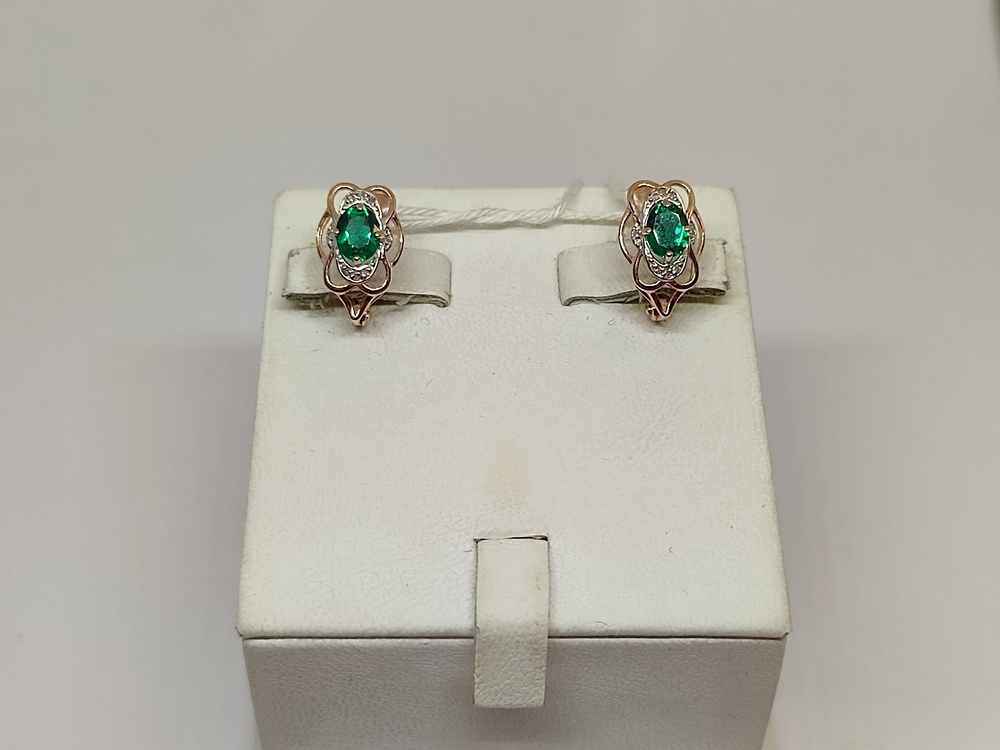 СЕРЬГИ С КАМНЯМИ (Au 585)