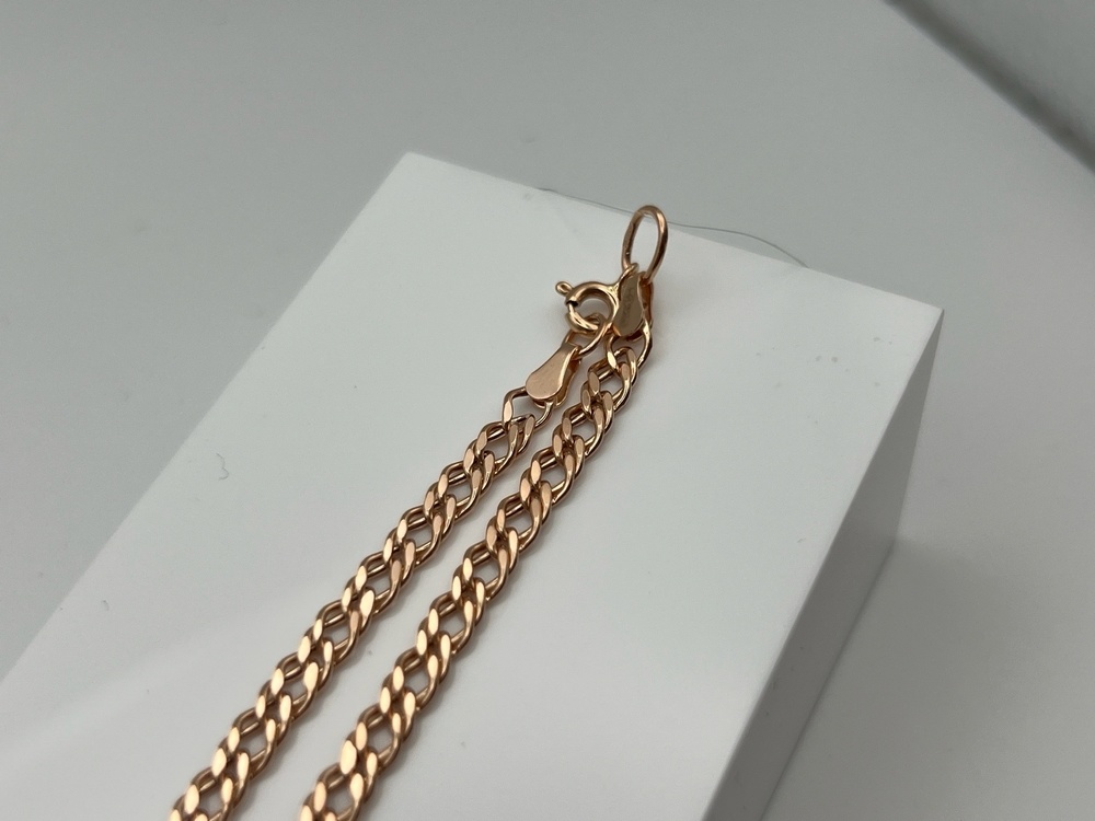 ЦЕПЬ ПУСТОТЕЛАЯ Ромб двойной (Au 585)