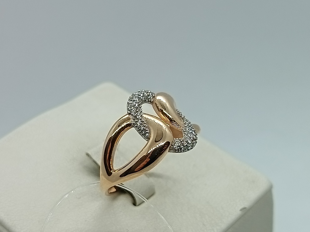 КОЛЬЦО С КАМНЯМИ (Au 585)