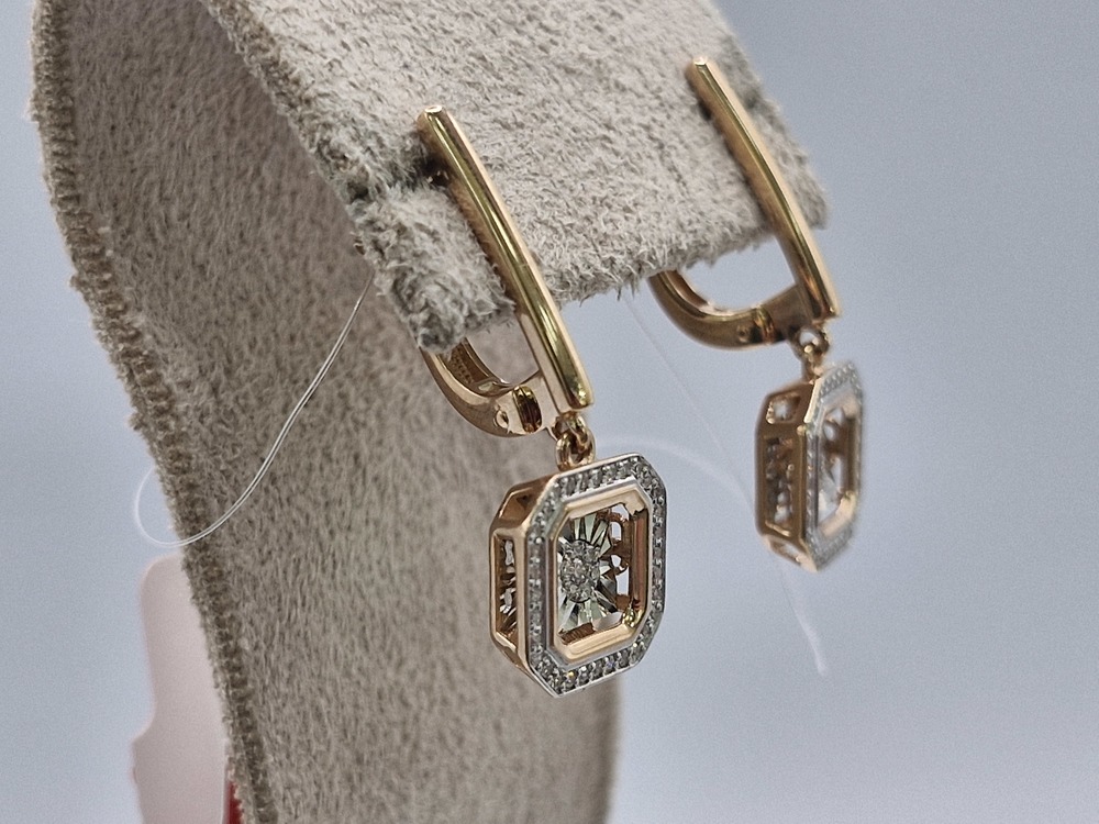 СЕРЬГИ БРИЛЛИАНТ (Au 585)