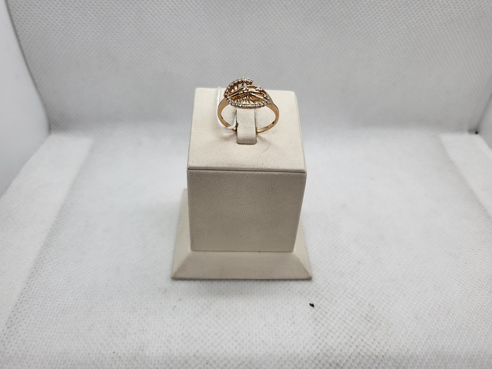 КОЛЬЦО С КАМНЯМИ (Au 585)