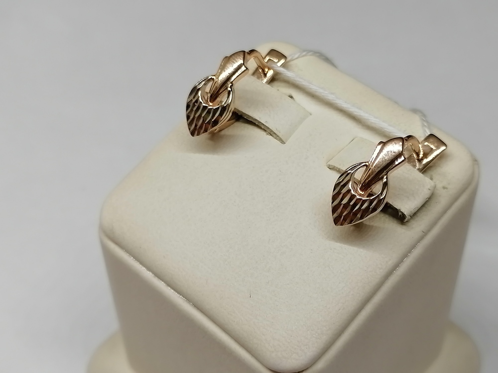 СЕРЬГИ БЕЗ КАМНЯ (Au 585)