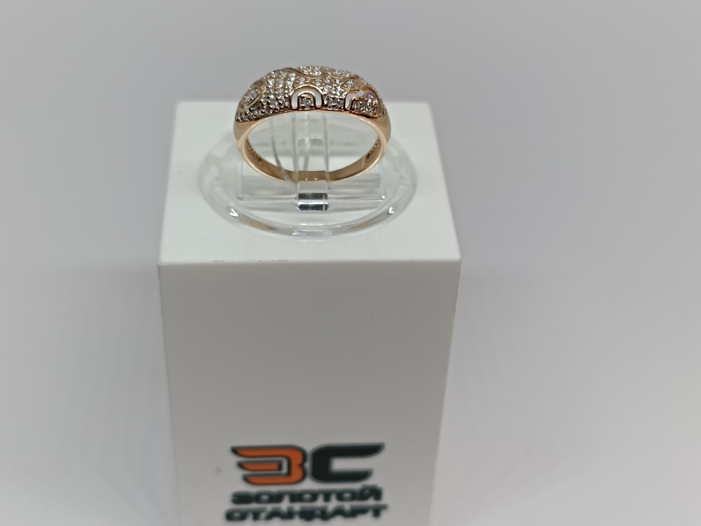 КОЛЬЦО С КАМНЯМИ (Au 585)