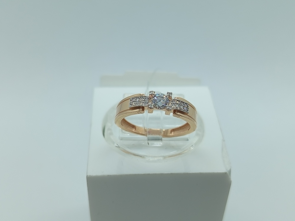 КОЛЬЦО С КАМНЯМИ (Au 585)