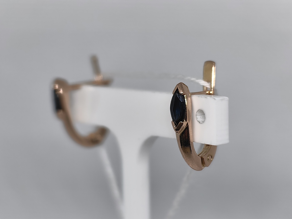 СЕРЬГИ С КАМНЕМ (Au 585)