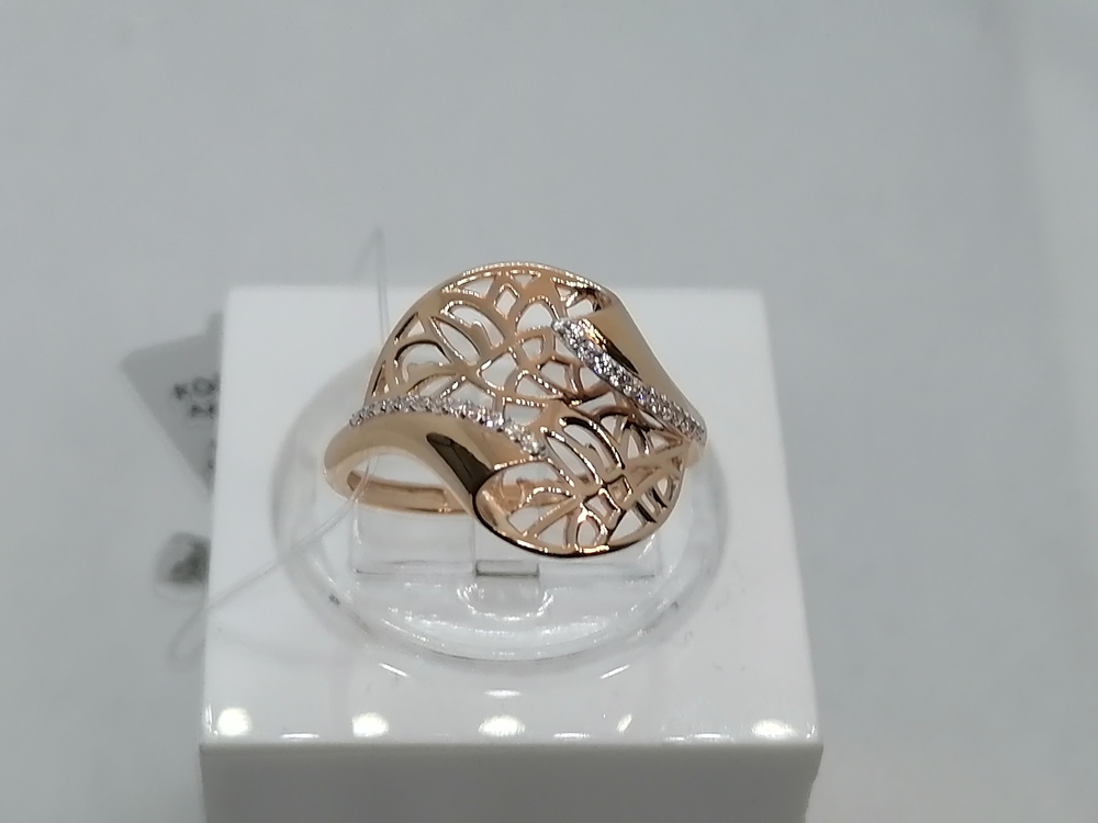 КОЛЬЦО С КАМНЯМИ (Au 585)