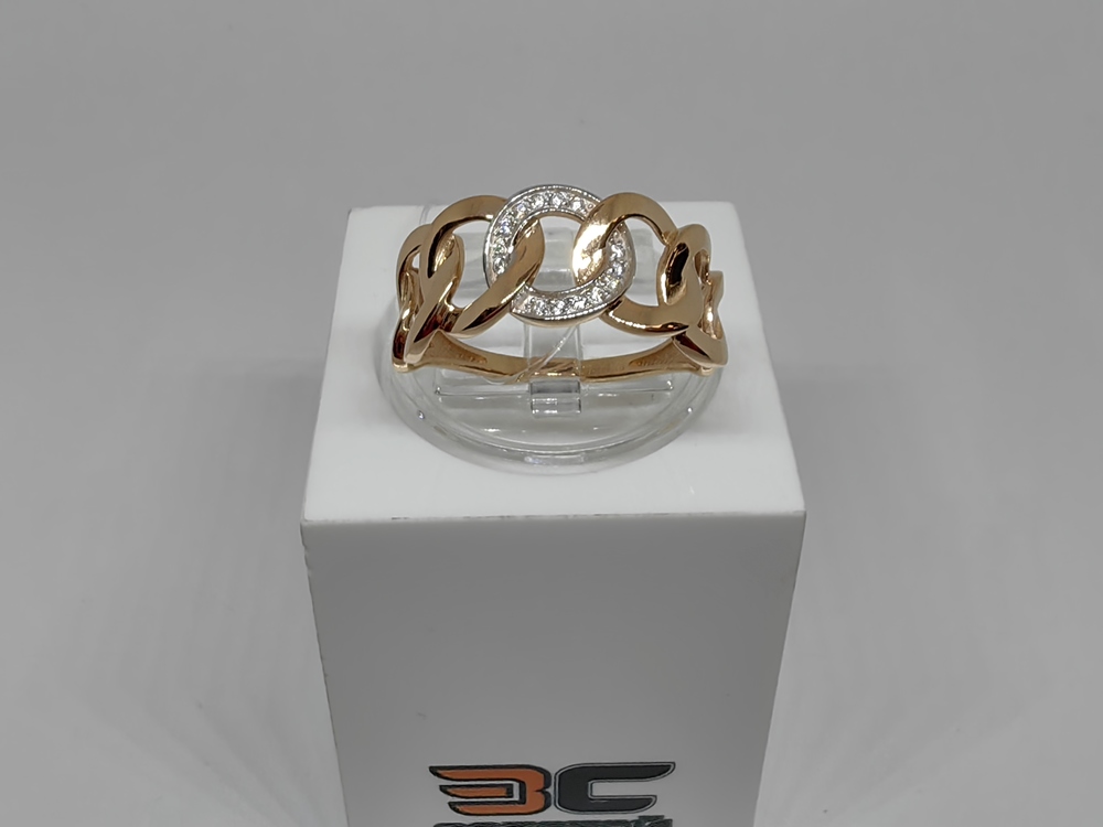 КОЛЬЦО С КАМНЯМИ (Au 585)