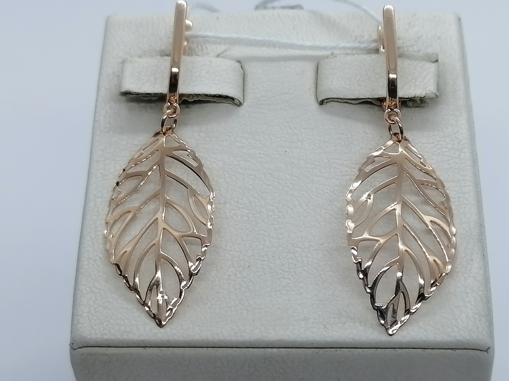 СЕРЬГИ БЕЗ КАМНЯ (Au 585)