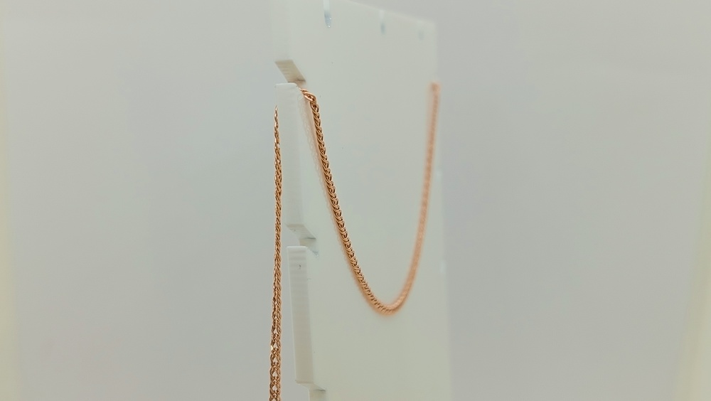 ЦЕПЬ ПУСТОТЕЛАЯ Ромб двойной (Au 585)