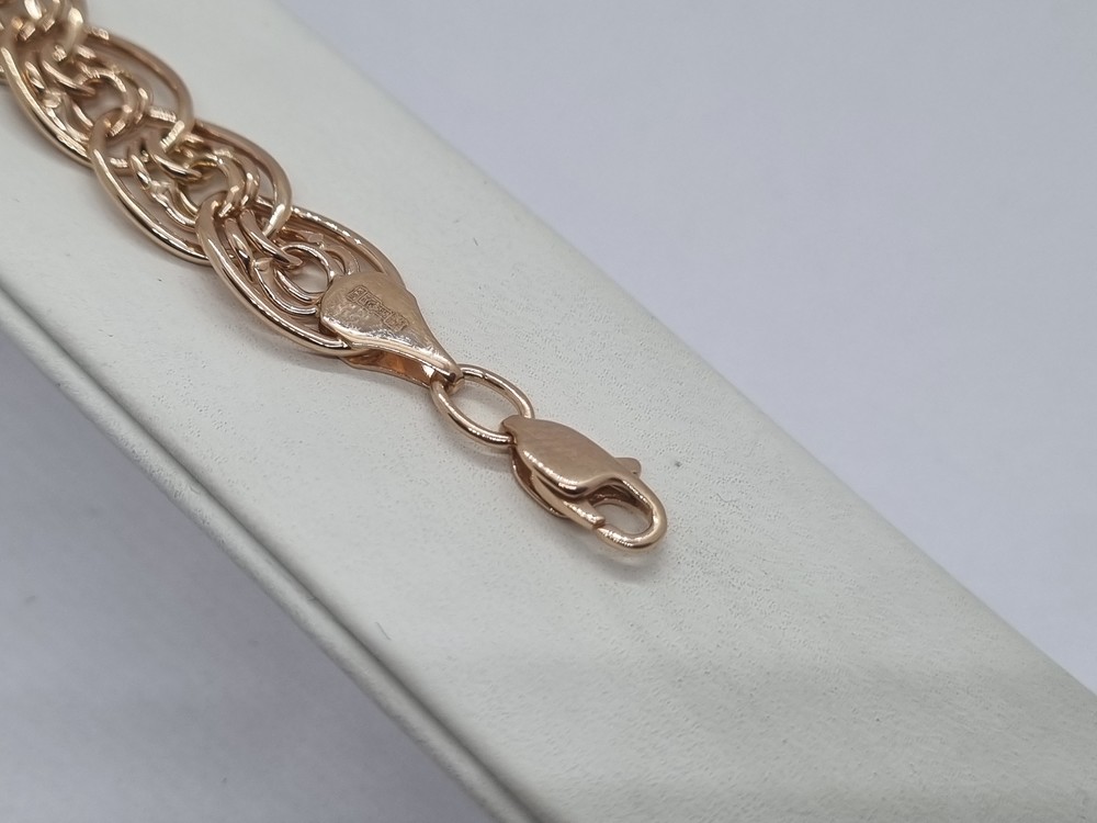 БРАСЛЕТ ПУСТОТЕЛЫЙ Нона бисмарк (Au 585)