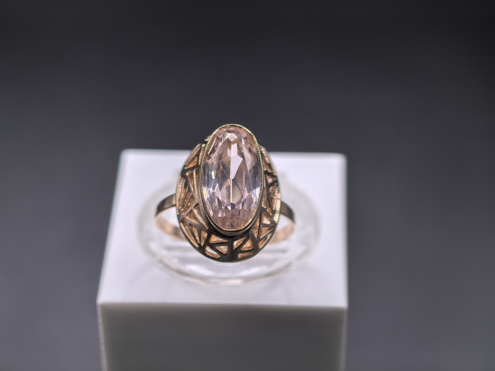 КОЛКМ583 КОЛЬЦО С КАМНЕМ (Au 583)