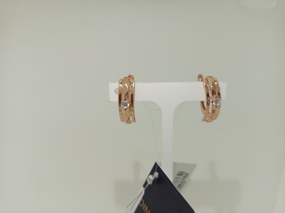 СЕРЬГИ С КАМНЕМ (Au 585)