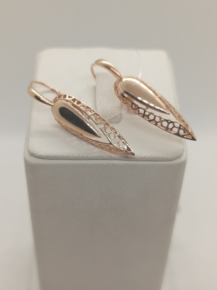 СЕРЬГИ ПЕТЕЛЬКА без камня (Au 585)