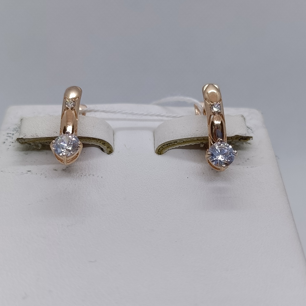 СКМИ585 СЕРЬГИ С КАМНЯМИ (Au 585)