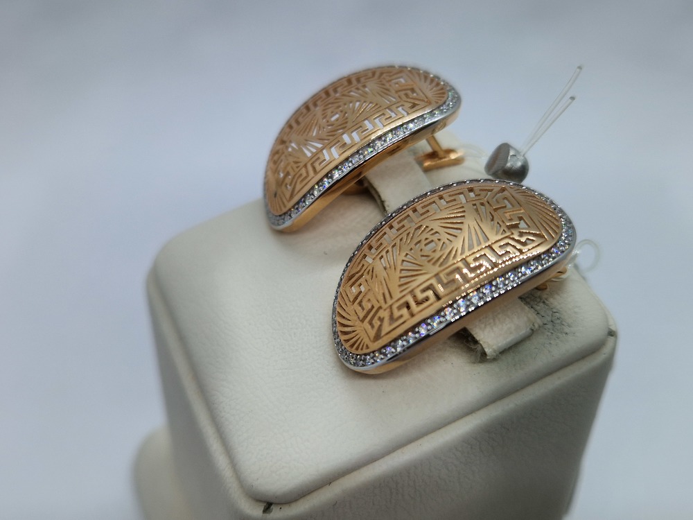 СЕРЬГИ С КАМНЯМИ (Au 585)