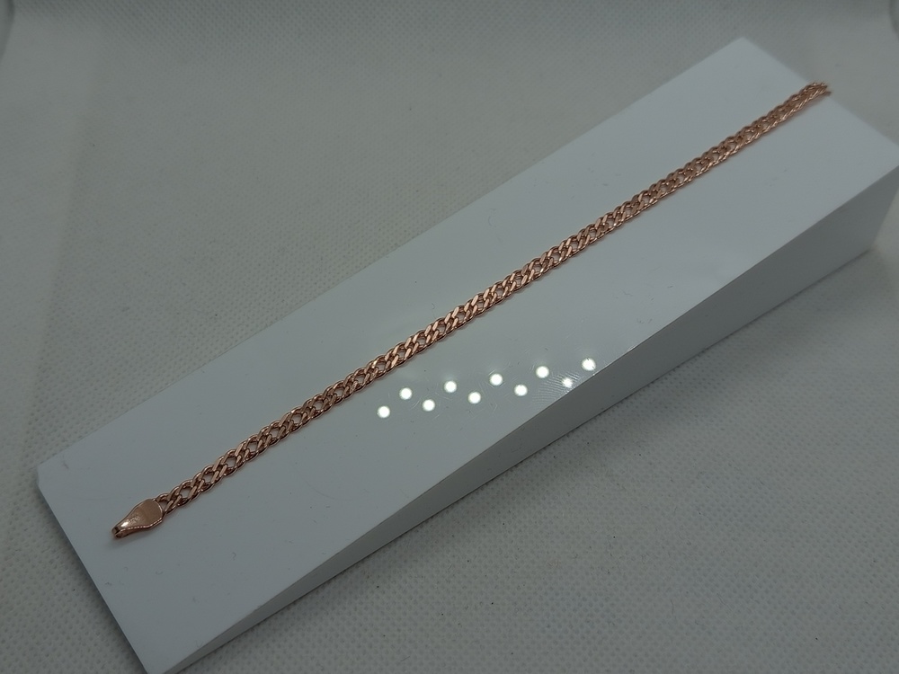 БРАСЛЕТ ПУСТОТЕЛЫЙ Ромб двойной (Au 585)