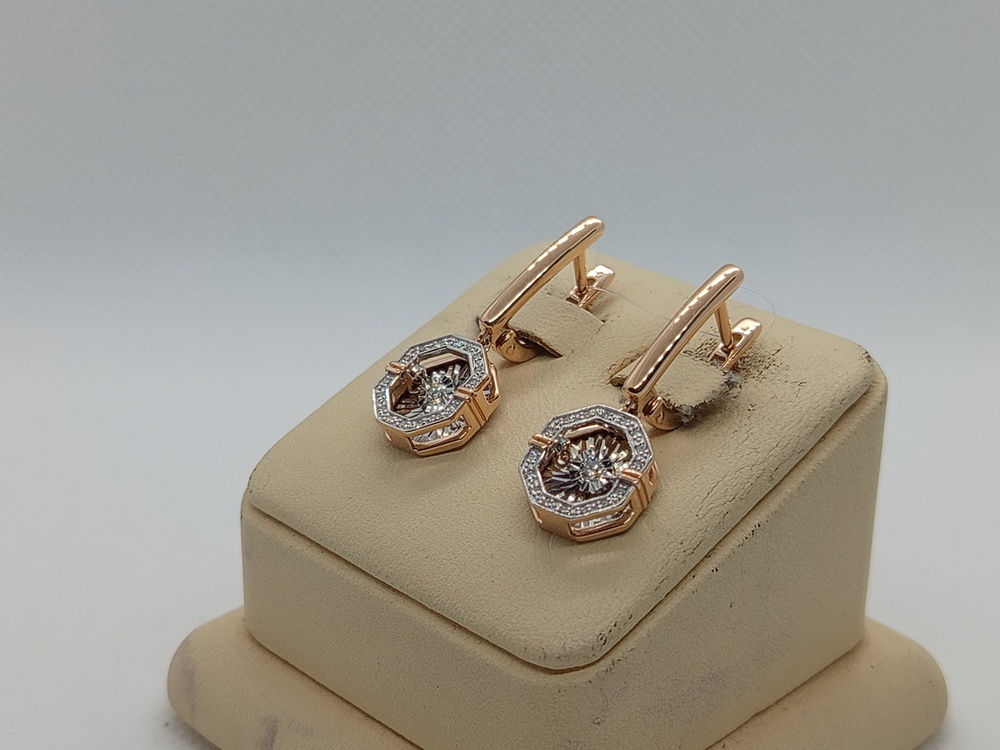 СЕРЬГИ БРИЛЛИАНТ (Au 585)