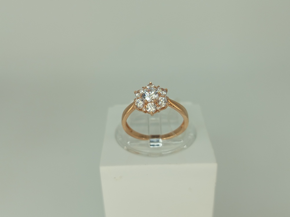 КОЛЬЦО С КАМНЯМИ (Au 585)