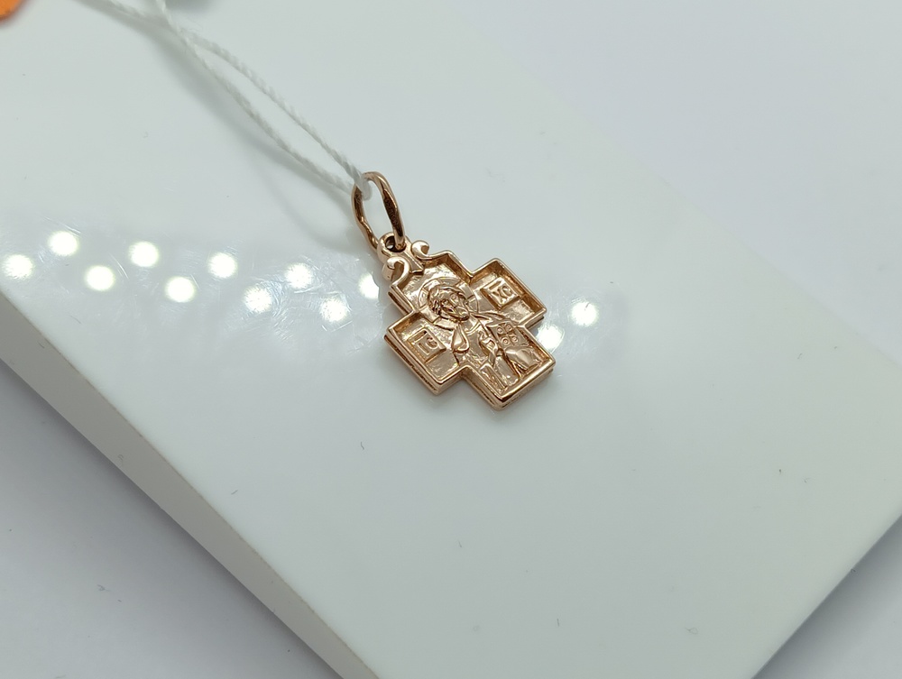 ПОДВЕСКА КРЕСТ БЕЗ КАМНЯ (Au 585)