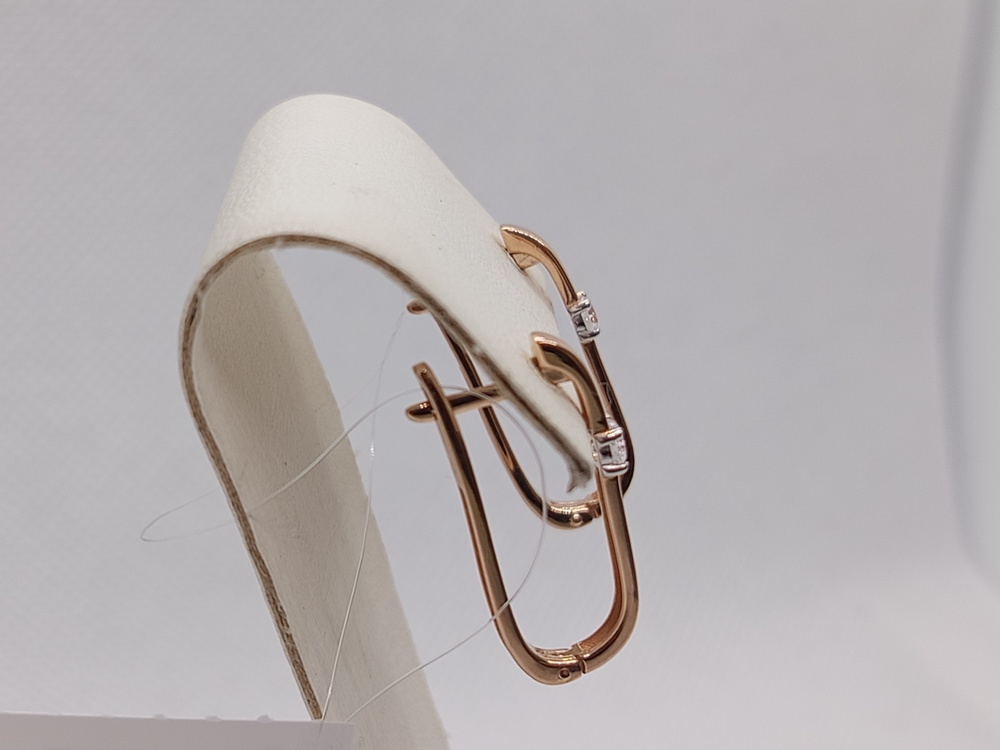 СЕРЬГИ С КАМНЕМ (Au 585)