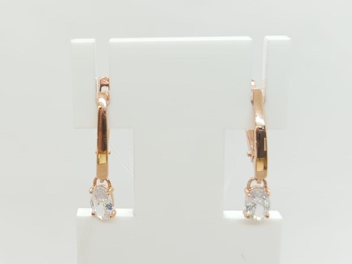 СЕРЬГИ С КАМНЕМ (Au 585)