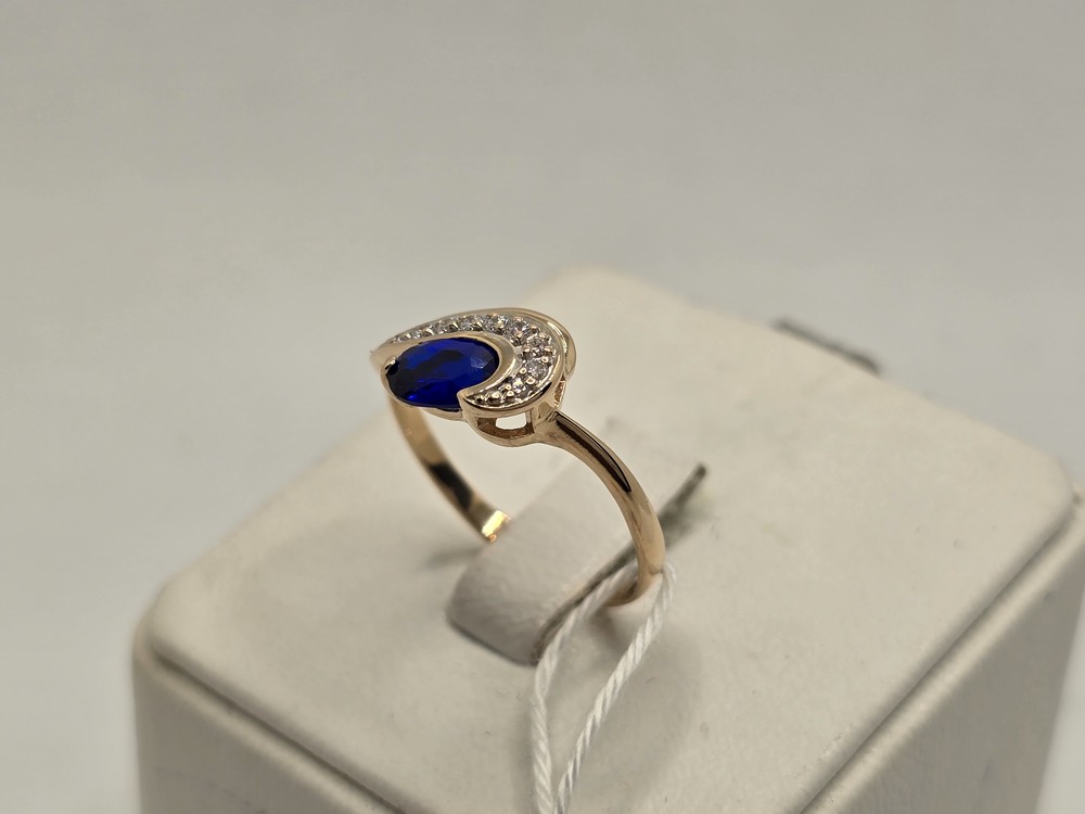 КОЛЬЦО С КАМНЯМИ (Au 585)