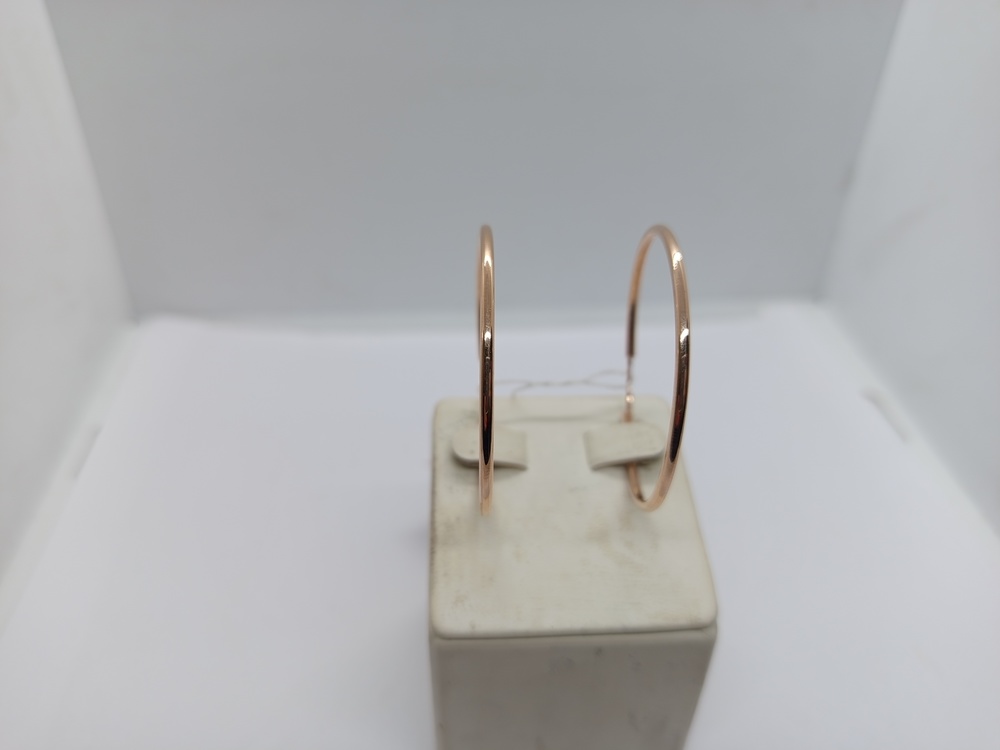 021007 СЕРЬГИ КОНГО без камня (Au 585)