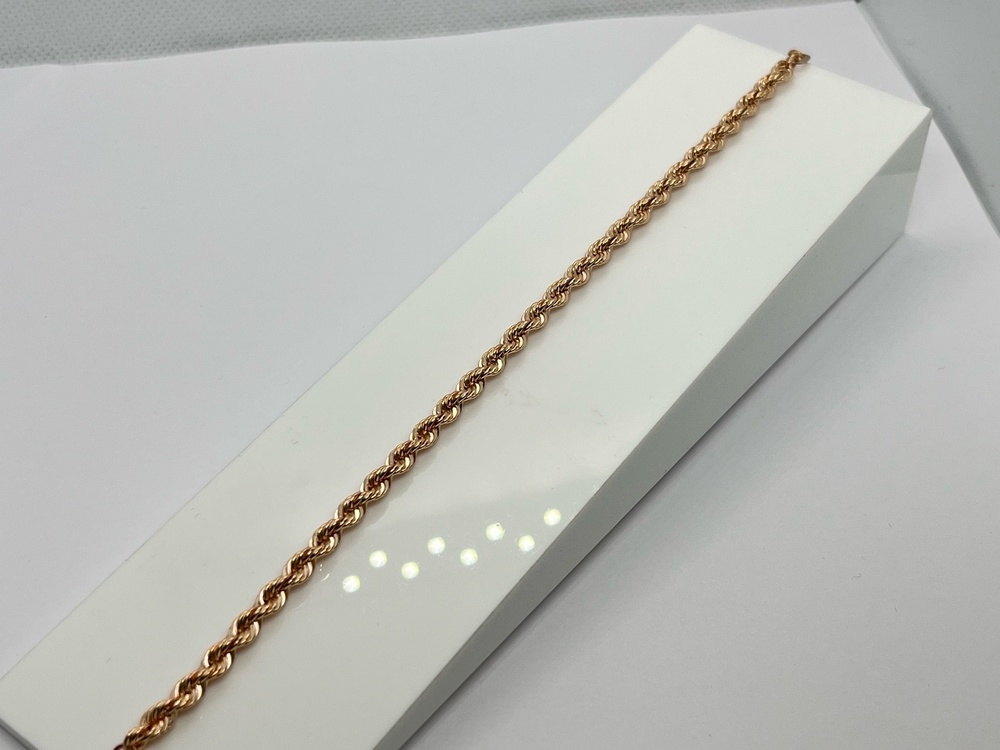 БРАСЛЕТ ПУСТОТЕЛЫЙ Веревка (Au 585)