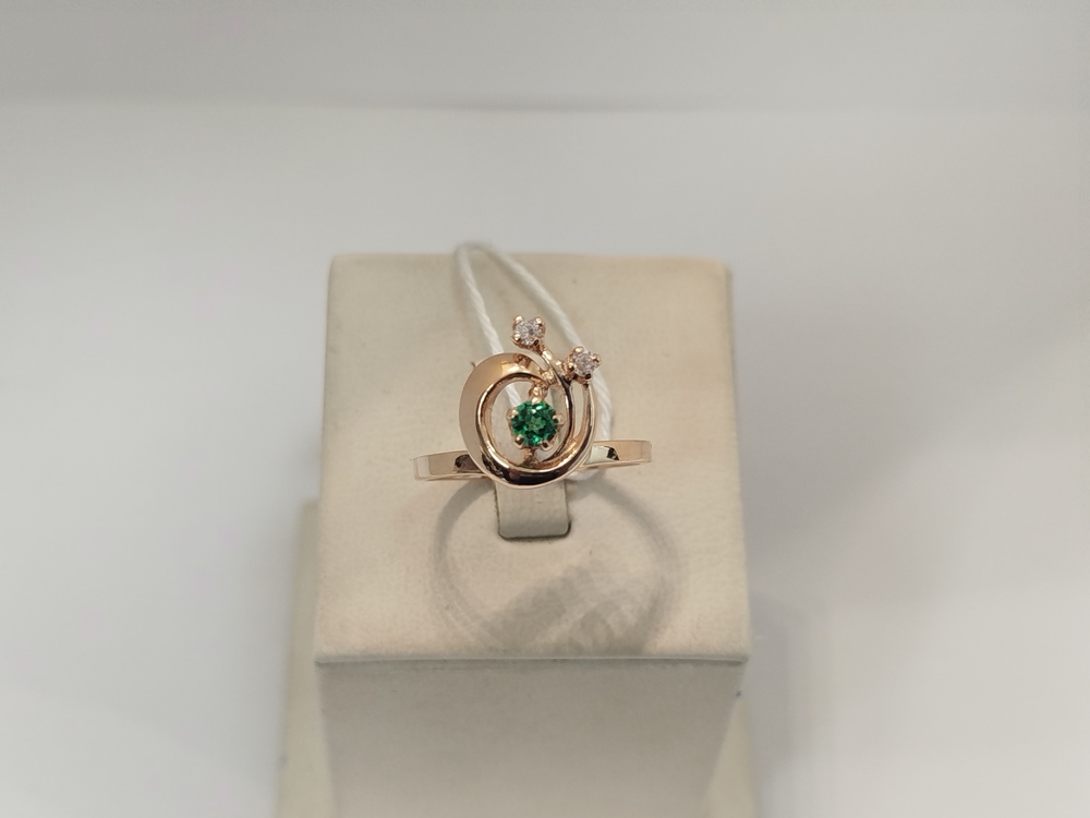 КОЛКМИ585 КОЛЬЦО С КАМНЯМИ (Au 585)