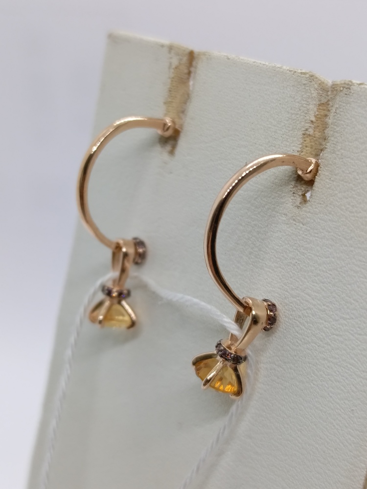 СЕРЬГИ С КАМНЯМИ (Au 585)