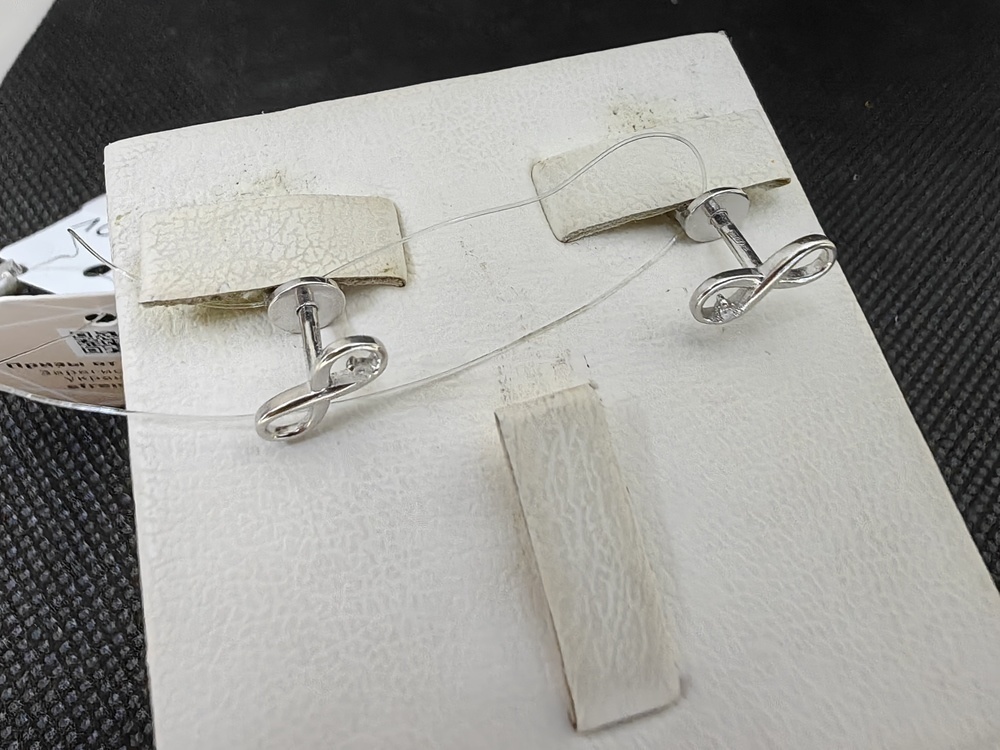 СЕРЬГИ БРИЛЛИАНТ (Ag 925)