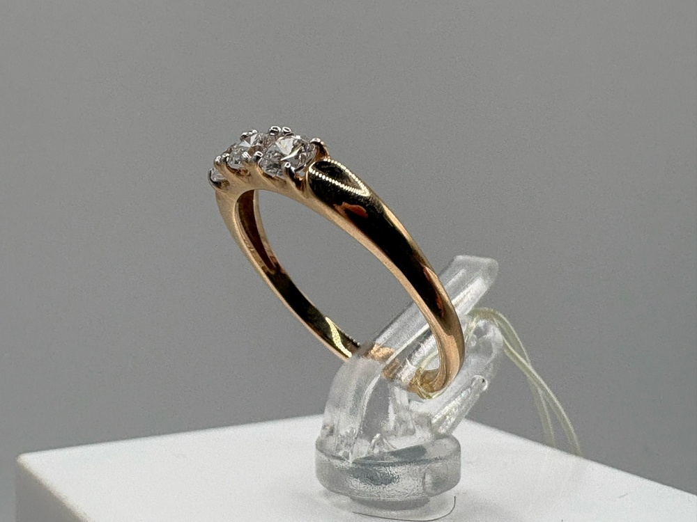 КОЛЬЦО С КАМНЯМИ (Au 585)