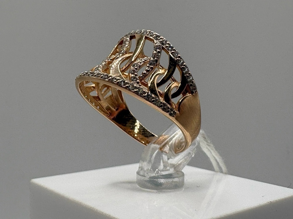 КОЛКМИ585 КОЛЬЦО С КАМНЯМИ (Au 585)