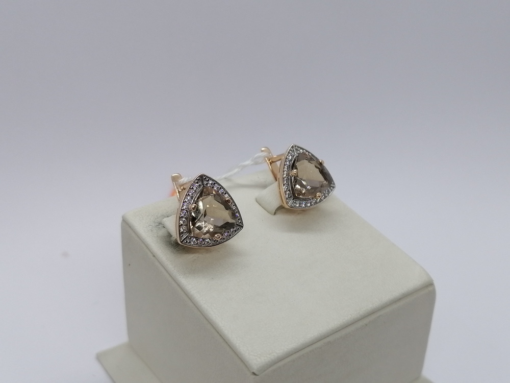 СЕРЬГИ С КАМНЯМИ (Au 585)